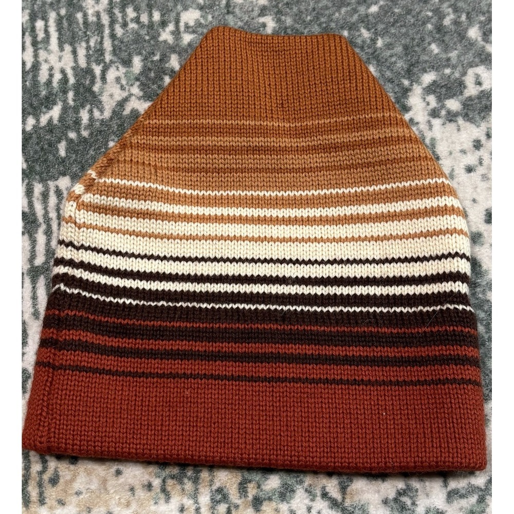 1970s Aris Ski Beanie Wool New York Earth Tones